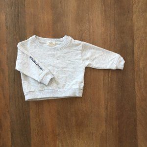 Atlas grey heather gray crew neck sweatshirt